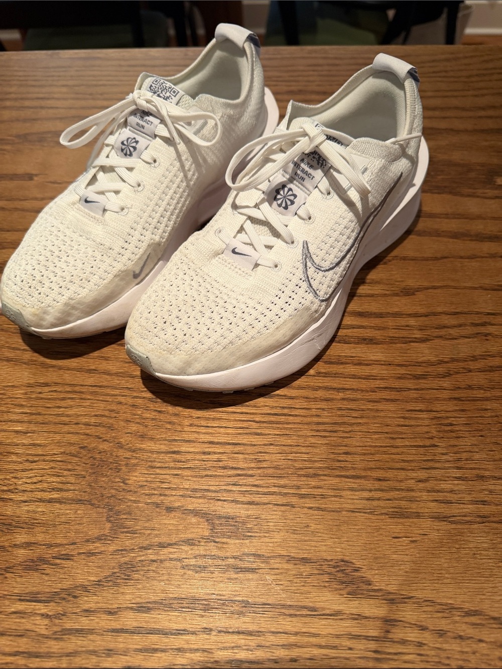 Nike Women’s Cream/White Flyknit Training Sneakers